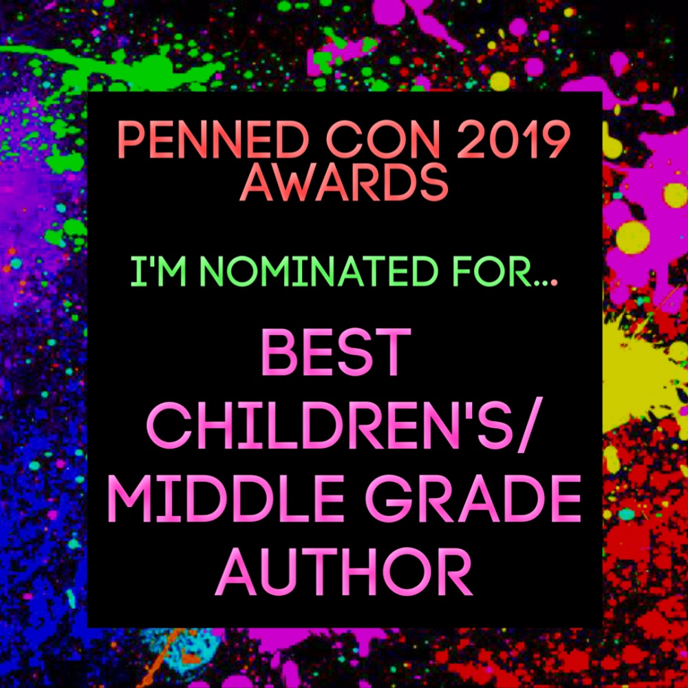 Penned Con 2019 Awards. I'm nominated for Best Children's/Middle Grade Author